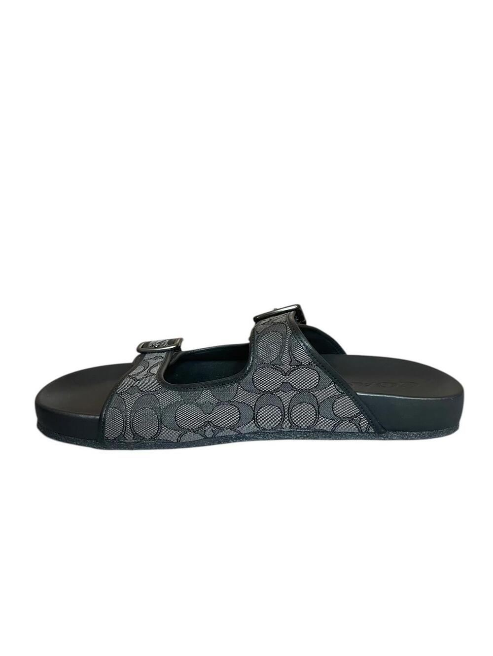 Coach Buckle Strap Sandals in Signature Jacquard 13D - Picture 4 of 9
